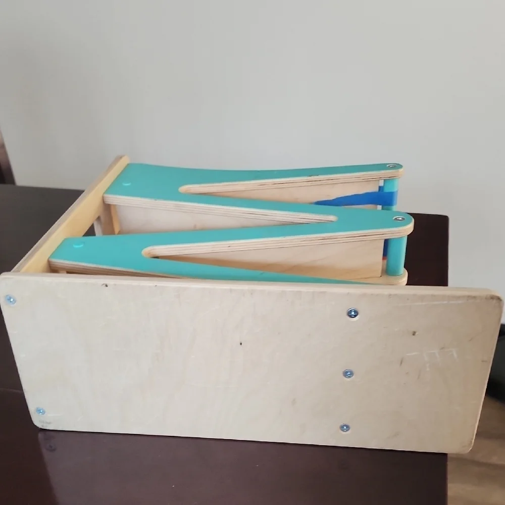 Lovevery Race & Chase Wooden Zigzag Racer Montessori Toy